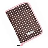 ハンナフラ(Hanna Hula) 母子手帳ケース(マルチケース) Lサイズ プチドットチョコ