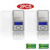 KIYOYO 携帯タイプ ポケットデジタル スケール(秤)　0.01g-500g精密 業務用(プロ用)　 多機能 小型 デジタル スケール 電子 はかり (2PCS)