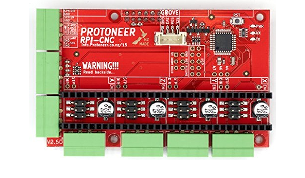 Amazon Co Jp Protoneer Raspberry Pi Cnc Hat Cnc Controller Module Board For Raspberry Pi Stepper Motor Control 並行輸入品 Computers