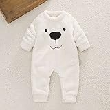 YideaHomeベビー服 秋冬用 長袖カバーオール ロンパース 着ぐるみ　もこもこ　女の子 男の子