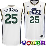 NBAユタ州ジャズal Jefferson Youth 8 – 20レプリカホームジャージー S