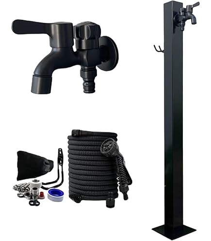 Amazon | ステンレス鋼円形立水栓（蛇口：上C+下C） - 凍結防止屋外