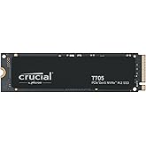 Crucial T705 4TB Gen5 NVMe SSD - 14100/12600 MB/s R/W 2400TBW 1500K IOPs 1.5M hrs MTTF DirectStorage for Intel 14th Gen & AMD
