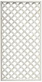 天然木製 格子ラティス 90cm×180cm×35mm 1枚 ウォッシュホワイト WLL-9018T-WHT