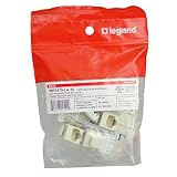 On-Q WP3475LA10 Contractor Quick Connect Cat5E RJ45 Keystone Connector (Pack of 10), Light Almond [並