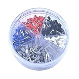 IWISS Wire Ferrule Assortment Pack 22,20,18,16 and 14 AWG Insulated Terminals [並行輸入品]
