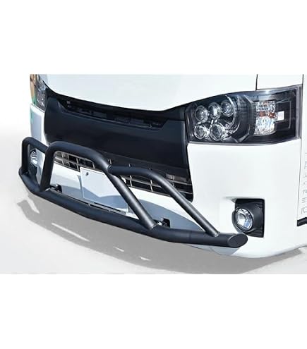 メッキ ハイエース カンガルーバー 車検 ハイエースワイド グリル 
