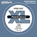 D'Addario ダダリオ ベース用バラ弦 プロスティール .130 PSB130T テーパーワウンド 【国内正規品】