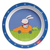 Sigikid Racing Rabbit Melamine Plate (21.5 x 21.5 x 2.5 cm) by Sigikid