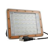 b2ocled – LED Floodlightsプラグでアウトドア器具防水セキュリティライトランプUS 3-plugホワイトライト 50W(With 3-Plug ) ホワイト USA-AC-110