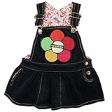 【秋冬物】 CHILD CHAMP(チャイルド チャンプ) ストレッチコールお花Apサーキュラージャンスカ 80cm/BK NO.C-86154451