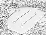 9ピン　30mm　シルバー　白銀　200本　アクセサリー　パーツ　金具　丸カン　Tピン　金具　ファイニエ　AP1014