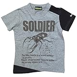 《初夏盛夏対応》 Reboot(リブート) 40/2天竺クワガタ虫SOLDIER半袖Tシャツ 120cm/Mg NO.AH-1881308