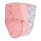 [ スワドルミー ] Swaddle Me おくるみ SWADDLEME COTTON KNIT 3 PK コットン ベビー アフガン S/Mサイズ 3枚セット 55710 Coral Days サマ