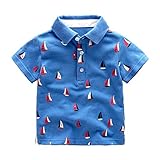 夏のベビー＆キッズポロトップブランドのボーイズポロシャツ半袖キッズプリントポロシャツ服