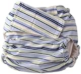 Cuteybaby All in One Modern Cloth Diaper, Blue Stripe, Infant by CuteyBaby