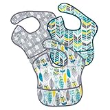 バンキンス Bumkins お食事エプロン 3枚セット スーパービブ 6～24ヶ月頃 よだれかけ スタイ 防水 洗濯可 Fセット（S3-N16） Bibs Waterproof Accessories