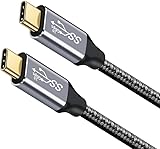 Type C ケーブル 3M USB C to Cケーブル USB3.1 Gen2(10Gbps) 100W PD急速充電 4K / 60Hz映像出力 ナイロン編みMacBook、Pad、Surface、Switch、Xperia、Galaxy、Pixel等タイプc機種対応 (3M)