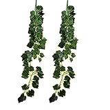 GEEDIAR 人工 観葉植物 インテリア 壁掛 フェイクグリーン おしゃれ お祝い お風呂 藤 90cm