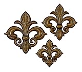 Deco 79 Metal Wall Decor, 22 by 19 by 15-Inch, Set of 3 [並行輸入品]