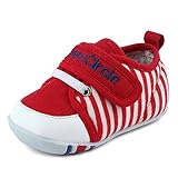 Genda 2Archer(JP)　縞模様　ストライプ　男女兼用　ベビーシューズ　ファーストシューズ　キッズ　男の　女の子　ベビー靴　赤ちゃん　子供シューズ　新生児　乳児靴　おしゃれ　滑り止め　コンフ