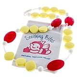 Soothing Bites Flora - Silicone Bead Teething Necklace For Mom - BPA Free Food Grade Silicone To Soo
