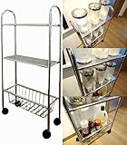 W-4158 スリムワゴン 幅17.5cm X 奥行42.5cm X 高さ85cm