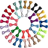 Big elephant 40個ベビーGirls 2.5 "リボン20ペアヘアリボンクリップbe043