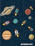 Notebook Dot: This Blank Journal with 110 Dot-Grid Pages Awaits Your Writing Pleasure. Use It for Journaling, as a Diary. Enjoy! Good Choice for Personal Used and Great Gift for All. Get Your Journal Today! Cover Was Designed for Solar System Rockets Conc