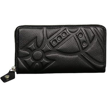 新品未使用 スプラッターデザイン ホワイト レザー 長財布 定価¥37400 イタリア産ホワイトワックスを塗り込んだ個性的なレザー 長財布 栃木