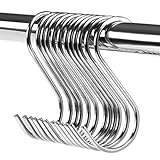 S Shaped吊りフックメタルキッチンポットパンラックアクセサリーフックのキッチン、バスルーム、ベッドルーム、オフィス、12パック