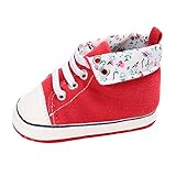 Tovadoo ズック靴　子供靴　乳児靴　ベビーシューズ　フラワーモチーフ　靴ひも　コットン　通気性よい　履きやすい　履き心地良い　可愛い　おしゃれ　通園 通学　旅行　遊園地　シンプル　カジュアル　キ