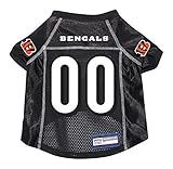 NFLシンシナティ・ベンガルズハンターペットジャージー、XSサイズ、ブラック