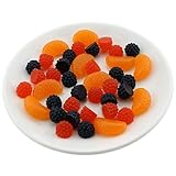 gresorthプレミアム人工フルーツスライスFakeラズベリーオレンジフルーツホームパーティー装飾写真小道具