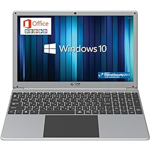 GLM 薄型 ノートパソコン 15.6インチ 大画面 PC テンキー 搭載 日本語キーボード Microsoft Office / Windows 10 / Celeron /メモリ 8GB / SSD 256GB / WIFI / USB3.0 / HDMI / WEBカメラ / FullHD