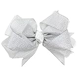 juDanzy Holidayヘアクリップ& Bows in Valentines、感謝祭&クリスマステーマの赤ちゃん、幼児& Girls カラー: シルバー