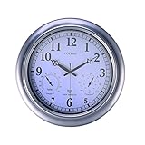 Cozime 掛け時計 壁時計 電波 見やすい 防水仕様