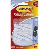 コマンドストリップ17006 CLRクリアMiniコマンド®フック6カウント