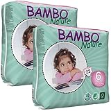 Bambo Nature Nappies TWIN Pack - XL (Size 6) by Bambo Nature
