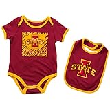 Iowa State CyclonesベビーボディスーツLook at the赤ちゃんとよだれかけセット