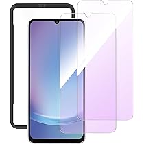 Amazon | 【ブルー ライトカット】Galaxy A25 5G 専用 ガラスフィルム
