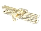 バルサウッド飛行機キット、ライト兄弟チラシDIYモデル平面木工建物セット、大人用レーザーカット航空機モデルキット3Dパズル、家の装飾のための完璧な頭の体操ジグソーパズル