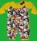 パンダちゃん　フォトプリント　ロンパース　　90ｃｍ　カバーオール