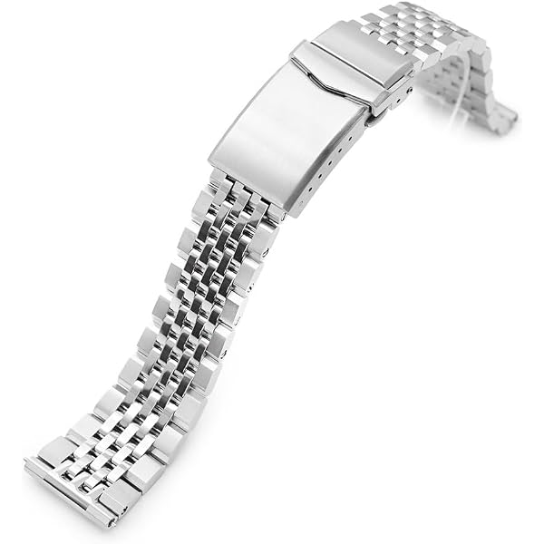 Amazon.co.jp: [MiLTAT] 20mm メタル時計バンド ステンレススチール