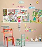 Oopsy Daisy Peel and Place Boho Modern Dwelling by Maia Ferrell, 54 by 60-Inch [並行輸入品]