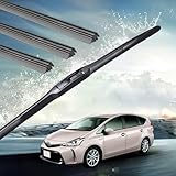 YouCar トヨタ プリウスα ZVW40W ZVW41W H23.5- ワイパー 替えゴム ワイパーゴム 交換 互換品 天然ゴム 運転席 助手席 リア 3本セット カスタム パーツ