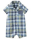 カーターズ Carter's ロンパース Plaid Romper 12M (72-78cm) [並行輸入品]