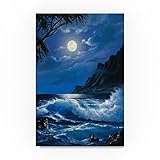 水under the moon by Anthony Casay、16 x 24インチキャンバス壁アート
