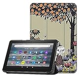 Fire HD 10 2017年発売 2019年発売 第7世代 タブレットケース カバー スタンドカバー PUレザー 軽量 耐衝撃 手帳型 オートスリープ ウェイク 磁気吸着 三つ折り (Fire HD10 2017/2019, 1)
