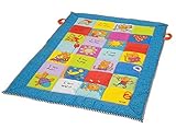 Taf Toys I Love Big Mat Activity Play Mat with Baby Safe Mirror, Plastc Rings, Teether and Crinkling